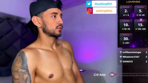 Snapshot of axelking13 chatting on February 13, 2:34 am Axel King online show from February 13, 2:34 am