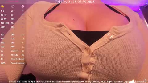 Ayana Delatorre online show from November 21, 11:03 pm