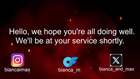 bianca and maxwell online show from October 29, 1:24 pm