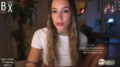 Snapshot of bunnyonyx chatting on March 11, 10:42 pm Stephanie   Next stream SUNDAY   6pm  PDT online show from March 11, 10:42 pm