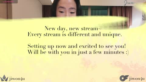 Jiwon online show from January 25, 12:26 pm