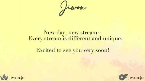 Jiwon online show from April 20, 9:51 pm