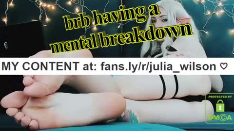 Snapshot of julia_wilson chatting on January 5, 6:24 pm ALL MY CONTENT at    online show from January 5, 6:24 pm