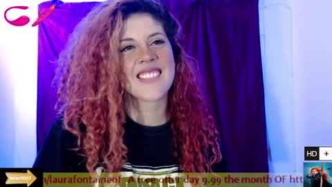 Snapshot of laura_fountain_ chatting on January 18, 11:55 pm weedcam Curly Laura OF    online show from January 18, 11:55 pm