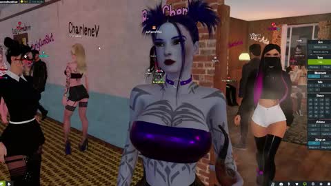 Snapshot of little_doll25 chatting on October 22, 8:32 pm Succubus Blue online show from October 22, 8:32 pm