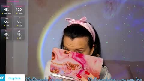 Snapshot of mellisaangel chatting on February 6, 8:50 am MellisaAngel online show from February 6, 8:50 am