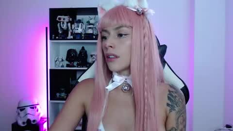 Snapshot of pinkcatlive chatting on October 8, 7:53 pm Emily online show from October 8, 7:53 pm