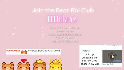 Rosie Bones online show from December 3, 11:16 pm