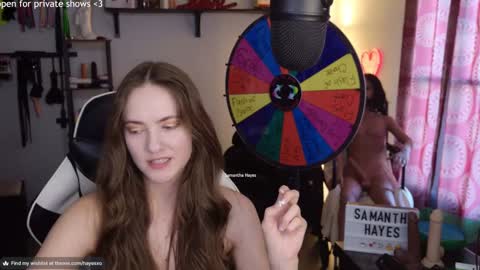 The Real Samantha Hayes haha  online show from February 24, 9:52 pm