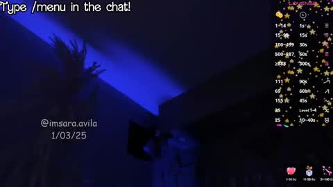 SaraAvila  online show from March 2, 8:38 am