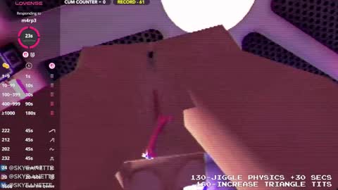 Snapshot of skyeanette chatting on October 12, 1:42 am SkyeAnette online show from October 12, 1:42 am