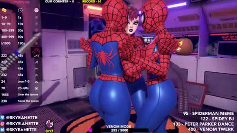 SkyeAnette online show from November 2, 1:38 am