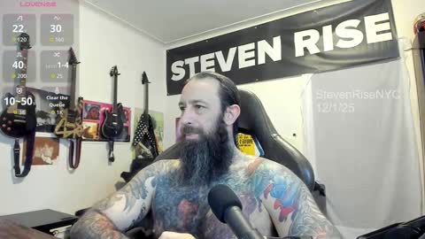 StevenRiseNYC online show from December 1, 1:09 pm
